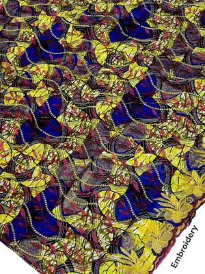Atamfa Embroidery Fabrics | Custom Traditional African Design