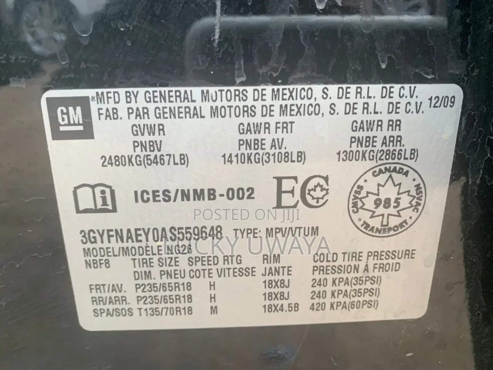 Cadillac Escalade 2010 Black
