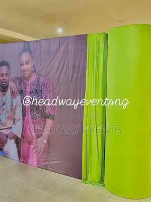 False Wall Stand for a Wedding Reception