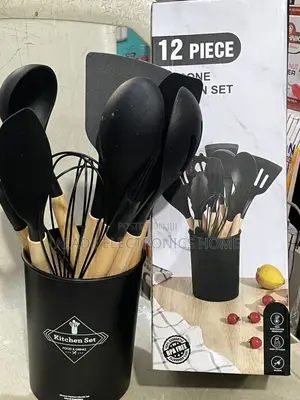 12pcs” Silicone Kitchen Utensils Set. 5yrs Warranty