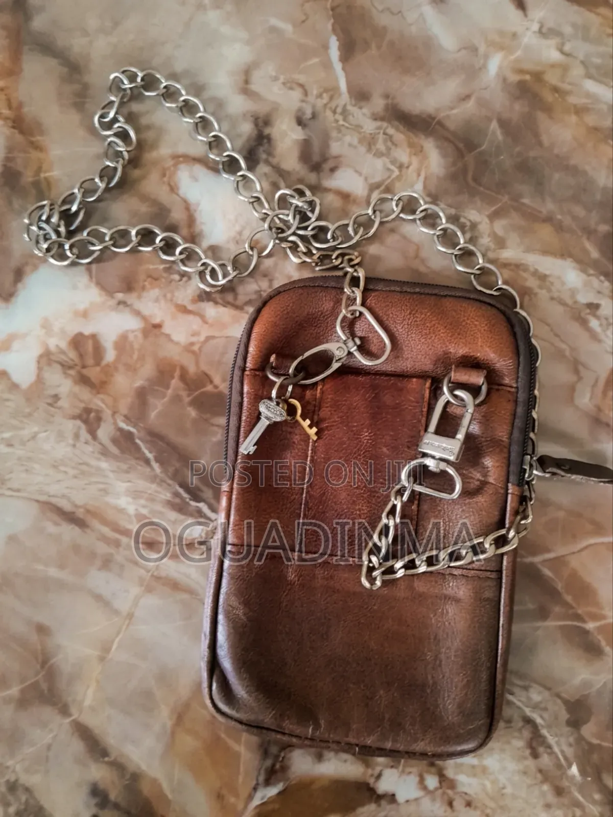 Genuine Leather Crossbody Mini-Bag