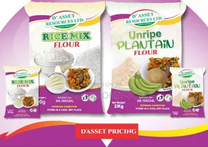 Healthy Rice Unripe Plantain Flour For Swallow (Wholesale Retail)