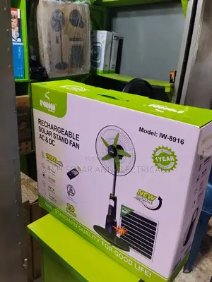 Rechargeable Solar Stand Fan Ac Dc