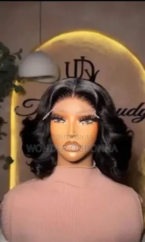 Luxury Short Body Wave Bob Wig – Black Human Hair Lace Front