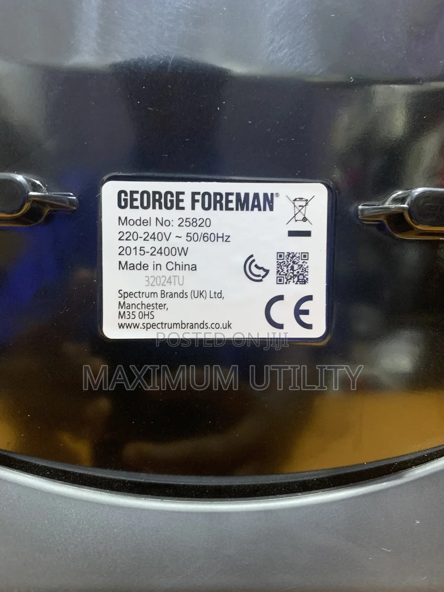 George Foreman German 10 Portion Grill Machine
