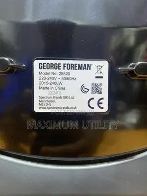 George Foreman German 10 Portion Grill Machine