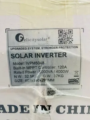 5kva 48v Felicity Hybrid Solar Inverter (Ivpm, MPPT 120a)