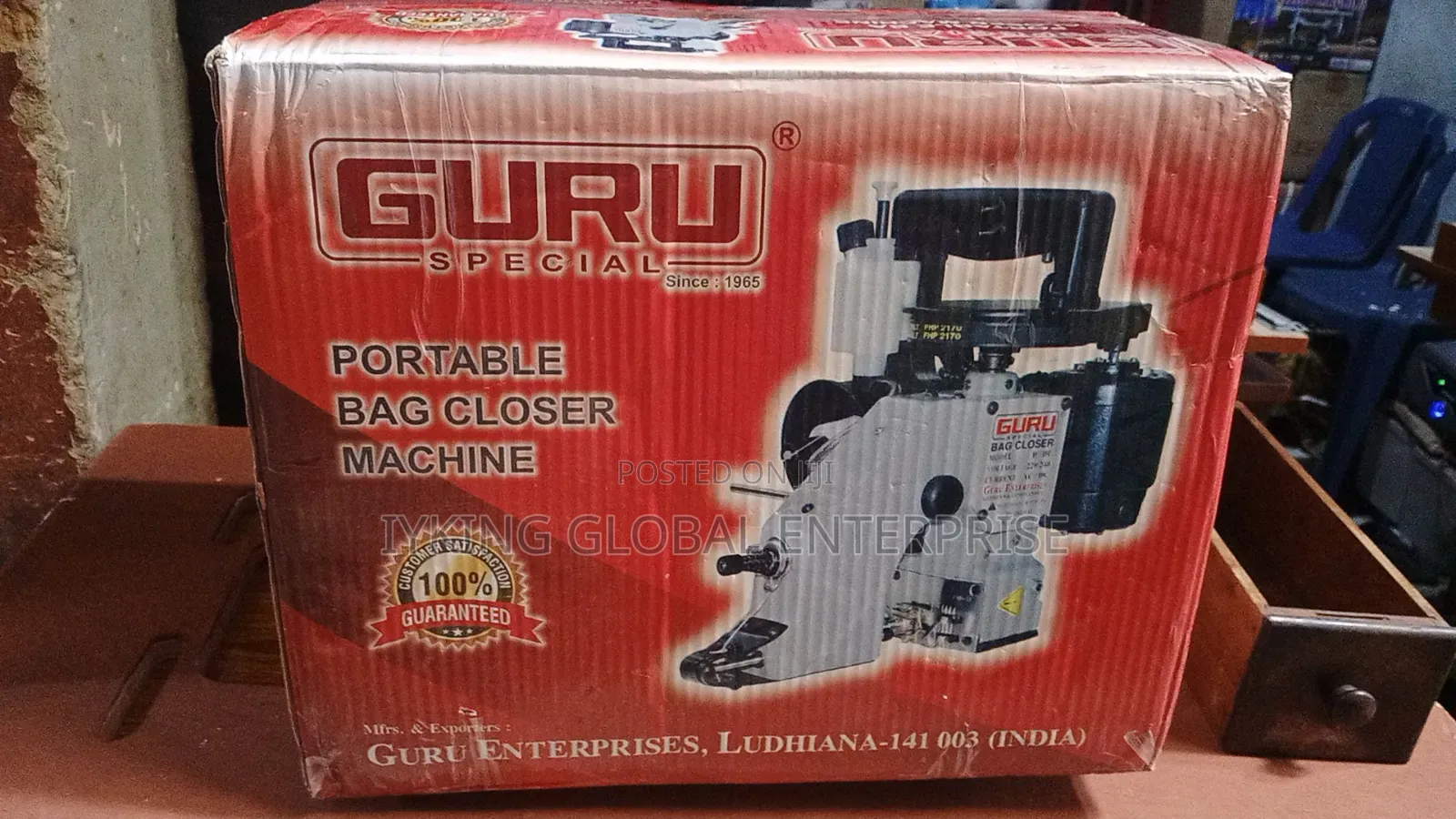 Guru Special Portable Bag Closer Machine