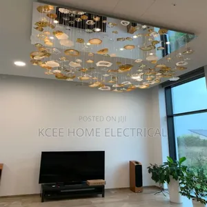 Modern Creative Leaf Art Glass Chandelier – Luxury Led Ceiling Light