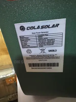 3.6kwh Plus 2200w Cola Solar Power Station Lithium Battery Generator