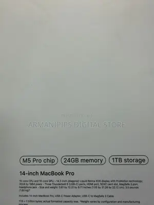 New Laptop Apple MacBook Pro 2026 M6 16-inch 24GB Apple M5 SSD 1T