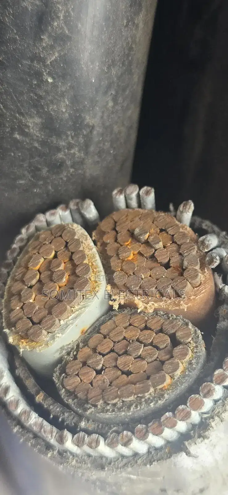 185mmx3core Amoured Cable
