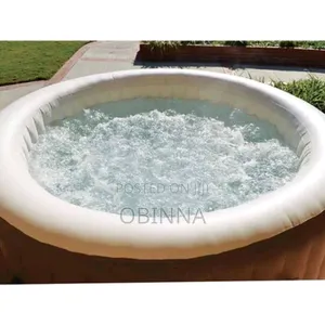 Intex Purespa Chevron Bubble Deluxe Inflatable Spa - 4 People