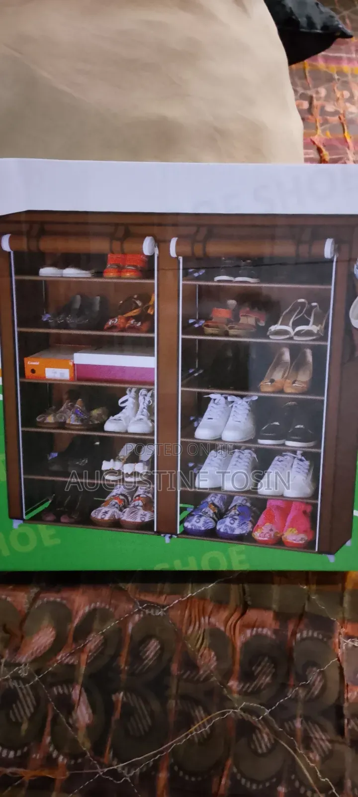Shoe Rack With Open Compartment