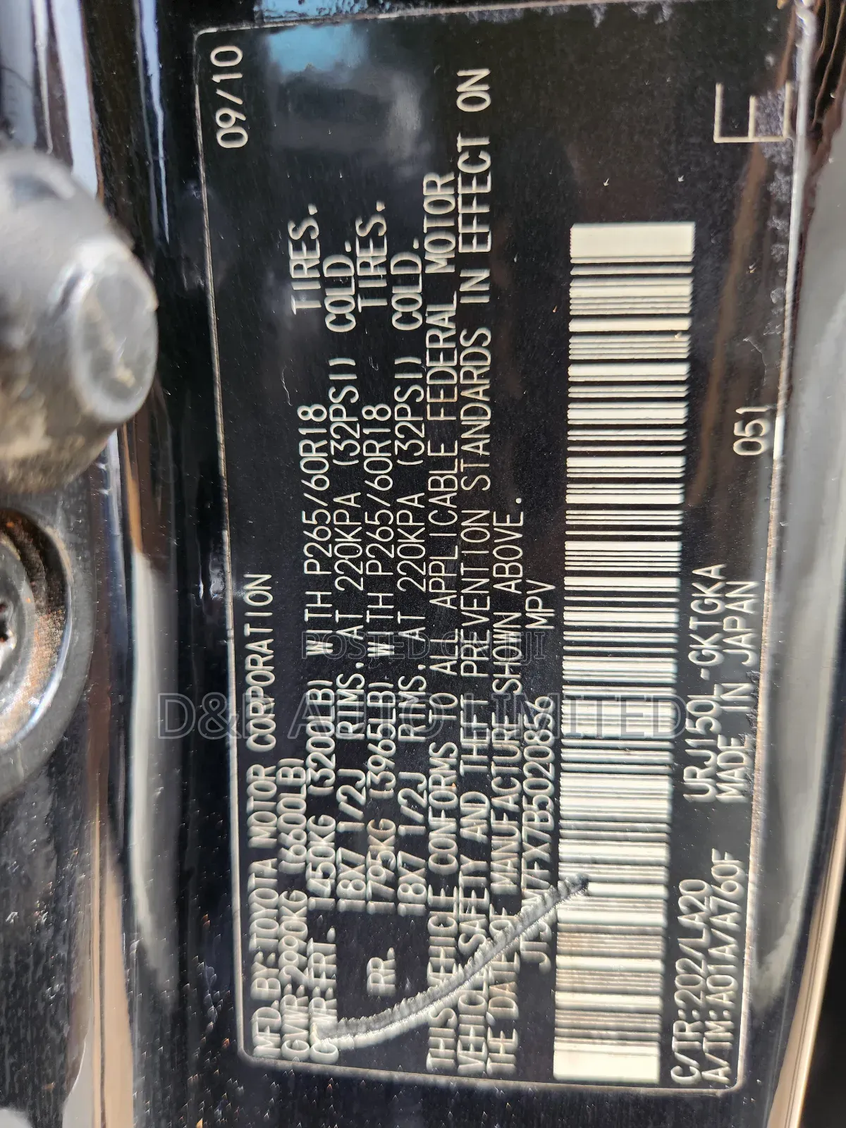 Lexus GX 460 2011 Black