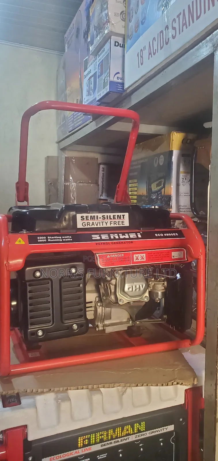 3.2 Kva Senwie Generator, With Key and Tyre