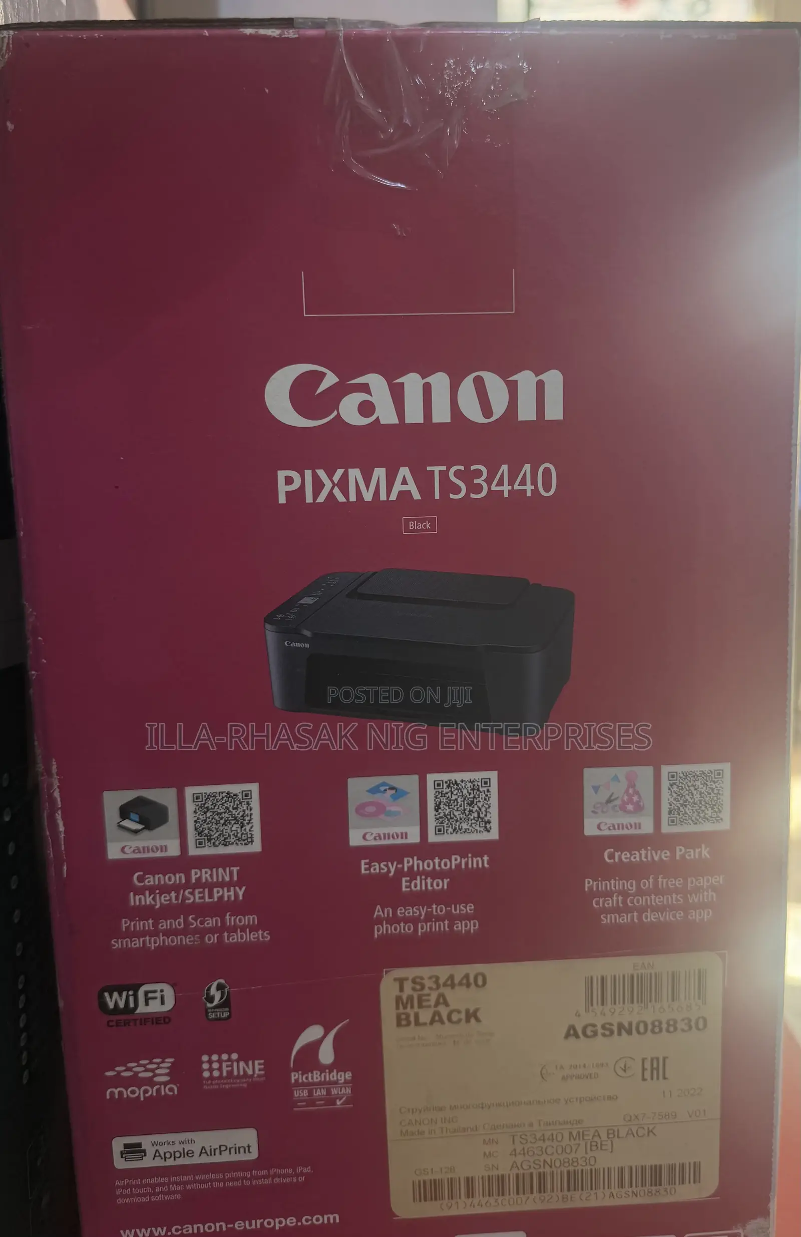 Canon Pixma Printer Ts3440