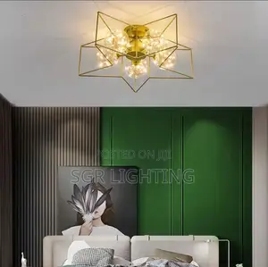 Nordic Simple Five Pointed Star Ceiling Lamp Home Stay Apartment
