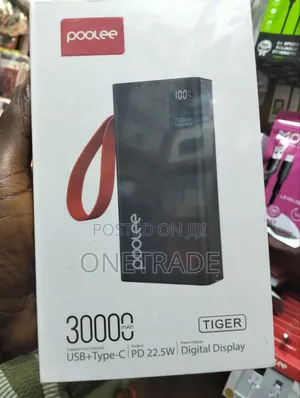 Poolee Tiger 30000mah Power Bank With A Built-in Lamp