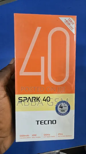 New Tecno Spark 40 128 GB Black