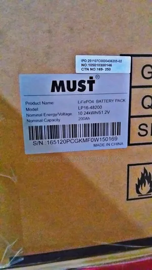 Must 10kwh 51.2v Lithium Battery