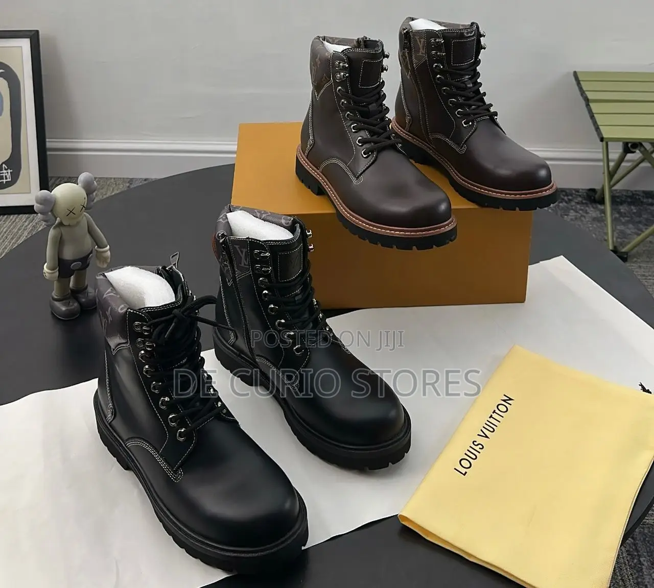 Louis Vuitton Remix Combat Boot Now Available in Black and Brown
