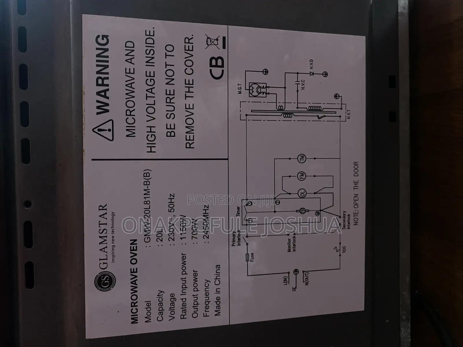Microwave Oven 20l