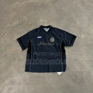Noir Script Football Jersey