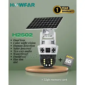 Aov Howfar Dual Lens CCTV Camera With Memory Card and Free Sim Card