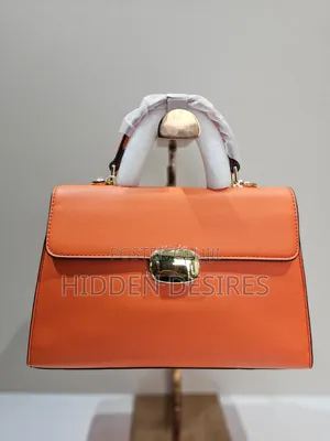 Coach Inspired Top Handle Bag- Orange
