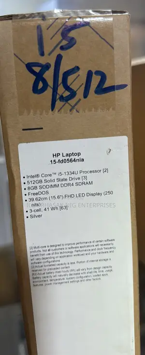 New Laptop HP 15 8GB Intel Core i5 SSD 512GB