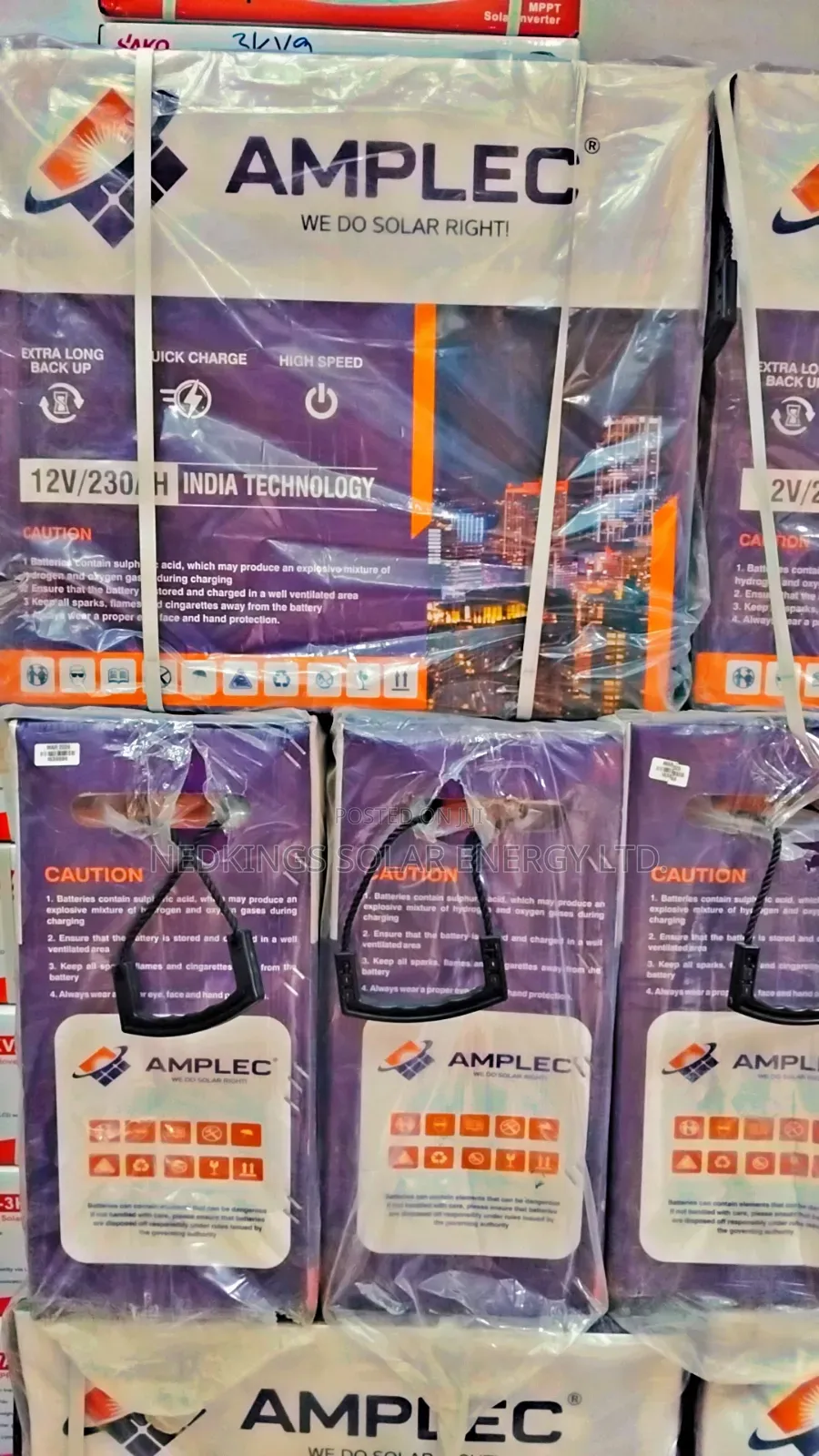 Amplec 230ah 12v Tubular Battery