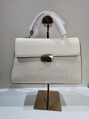 Coach Inspired Top Handle Bag- Off White