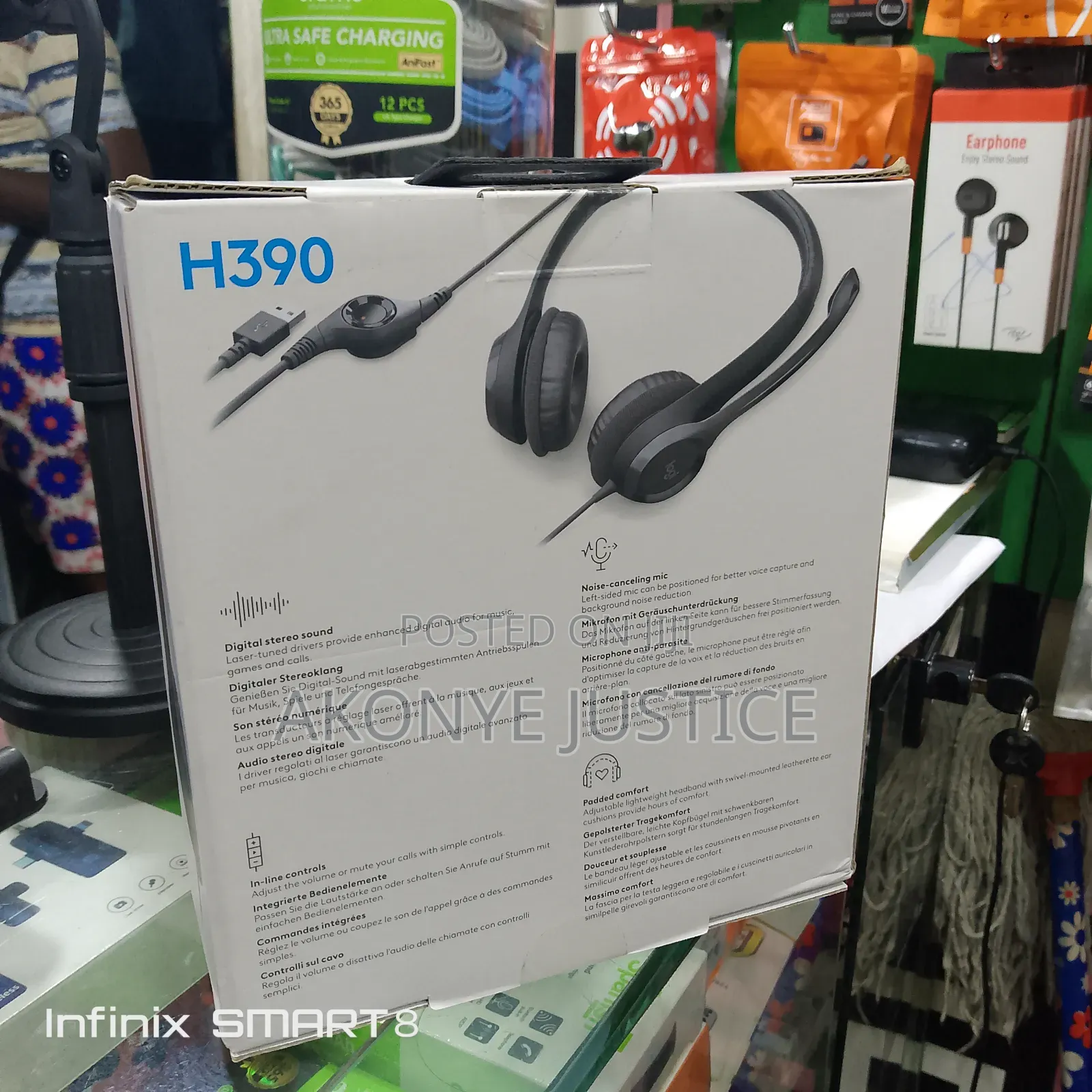 Logitech Noise Cancellation Headset(H390)