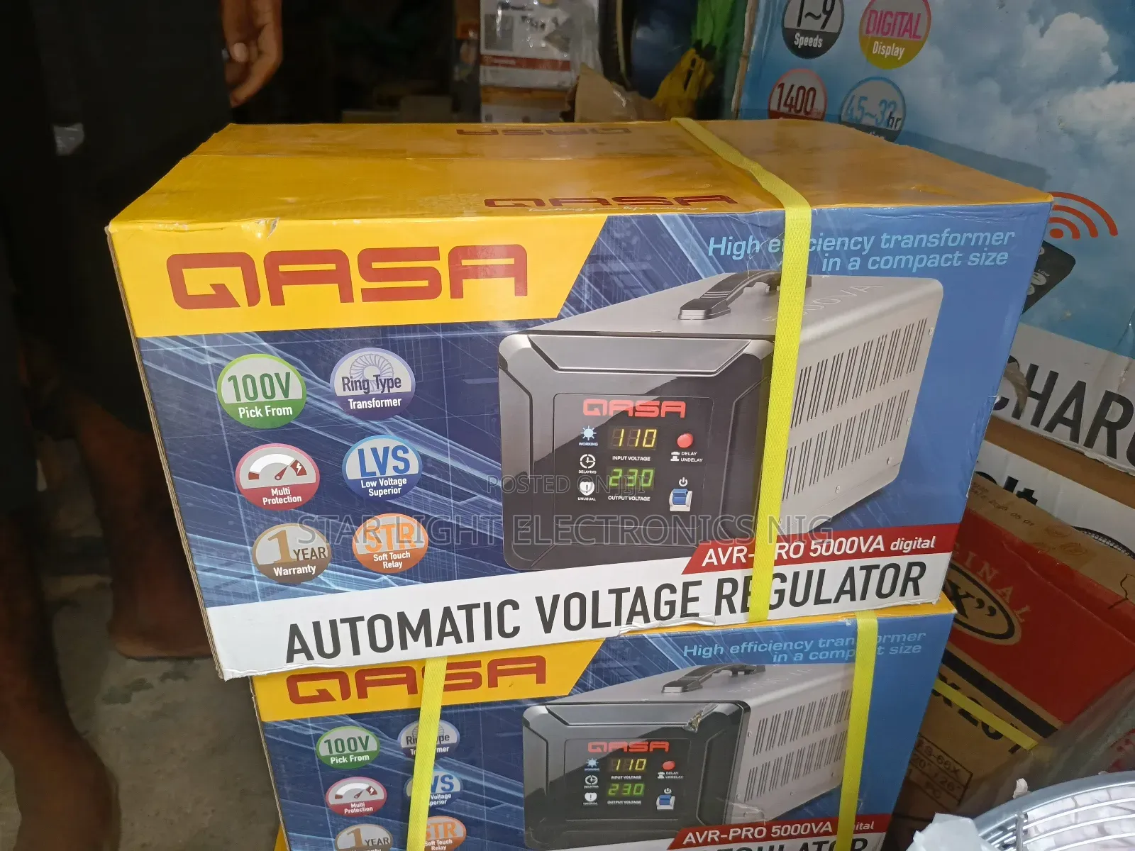 Standing Qasa Stabilizer 5000 Watts