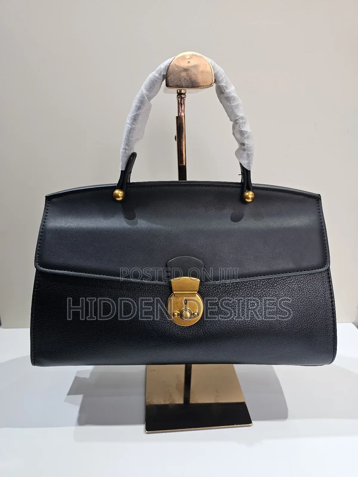 Top Handle Bag- Black