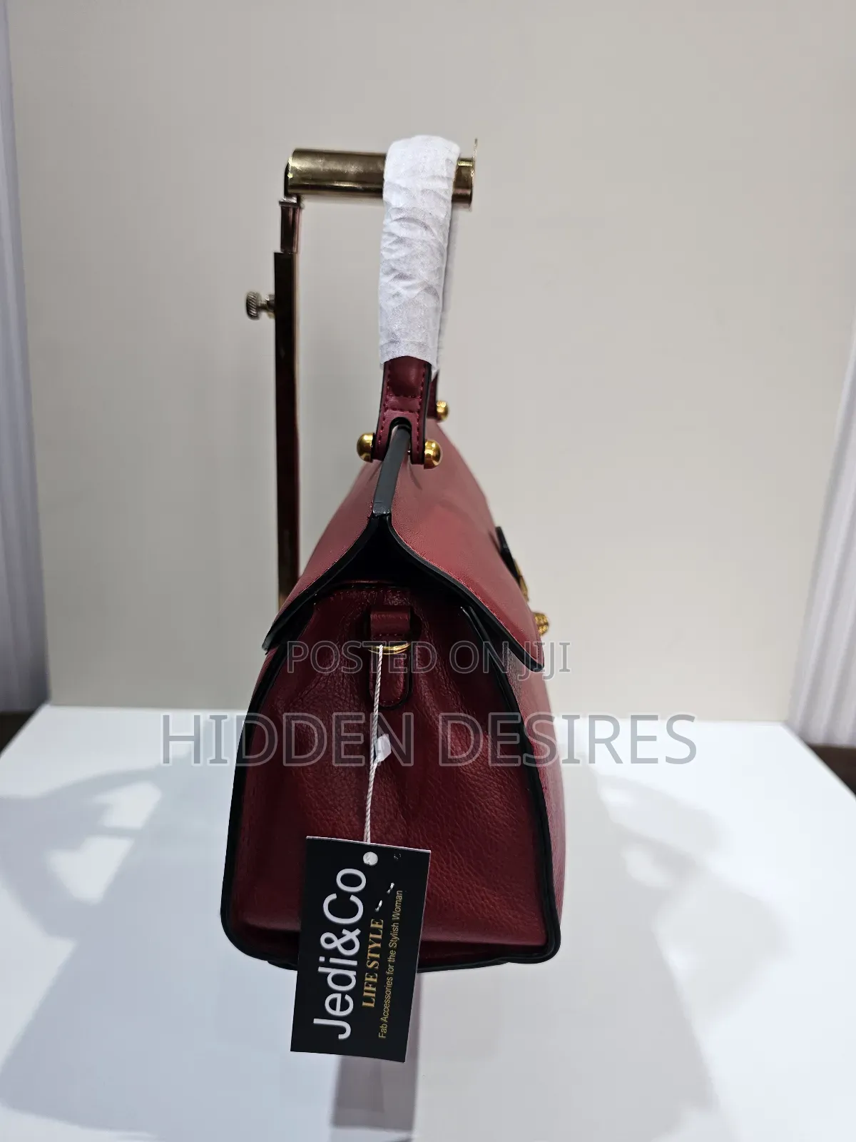 Top Handle Work Bag- Wine