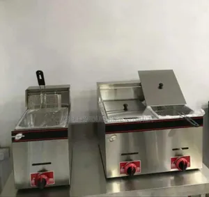 Industrial Gas Fryer Double Basket Tabletop