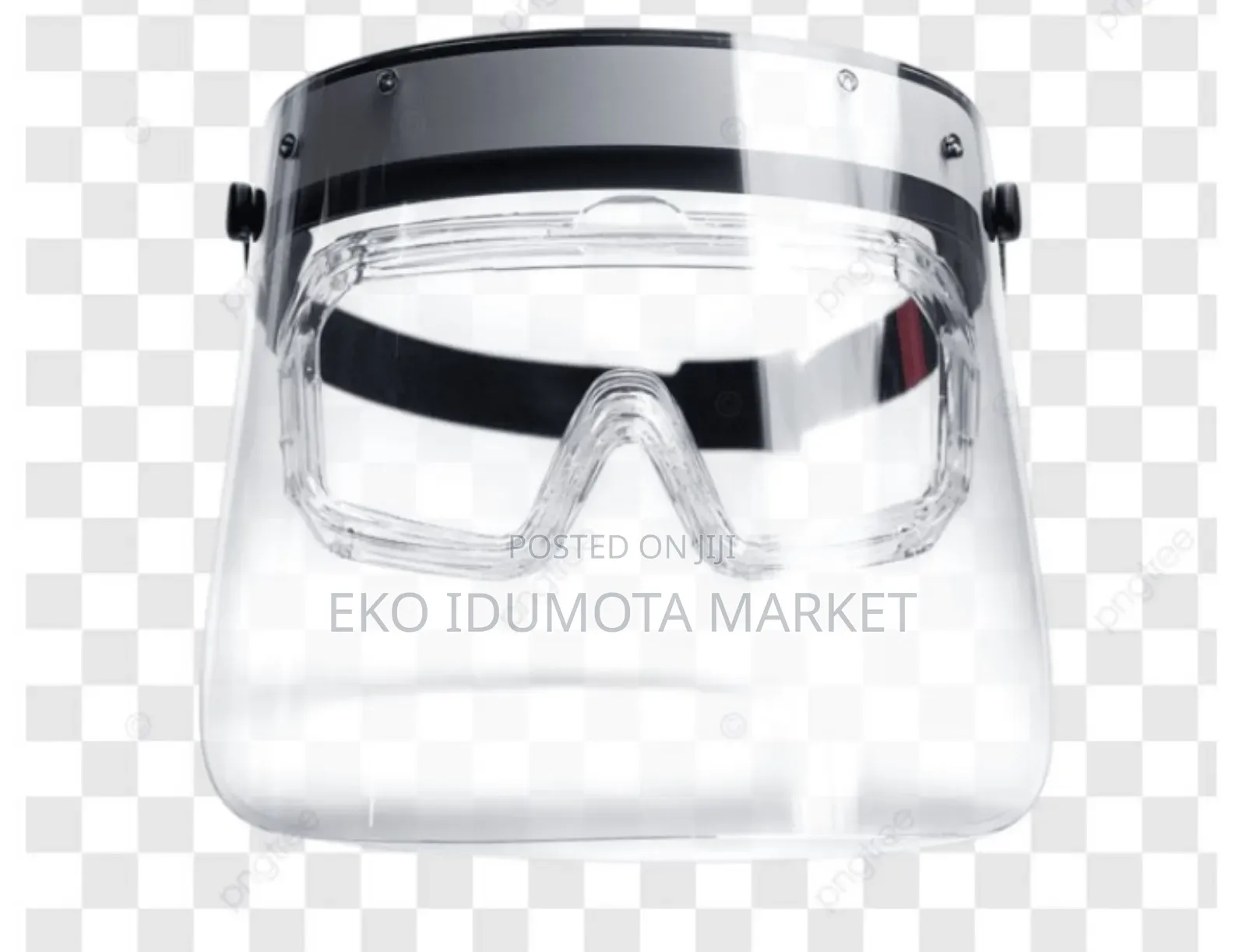 Face Shield With Transparent Face and Elastic Loop