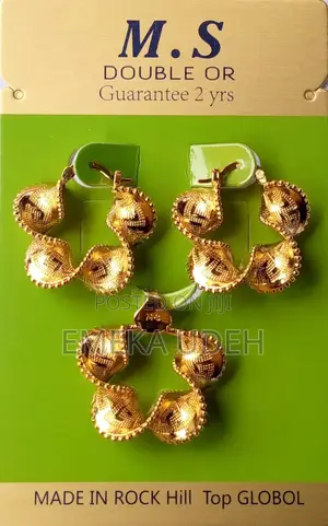 Ms Earrings and Pendant