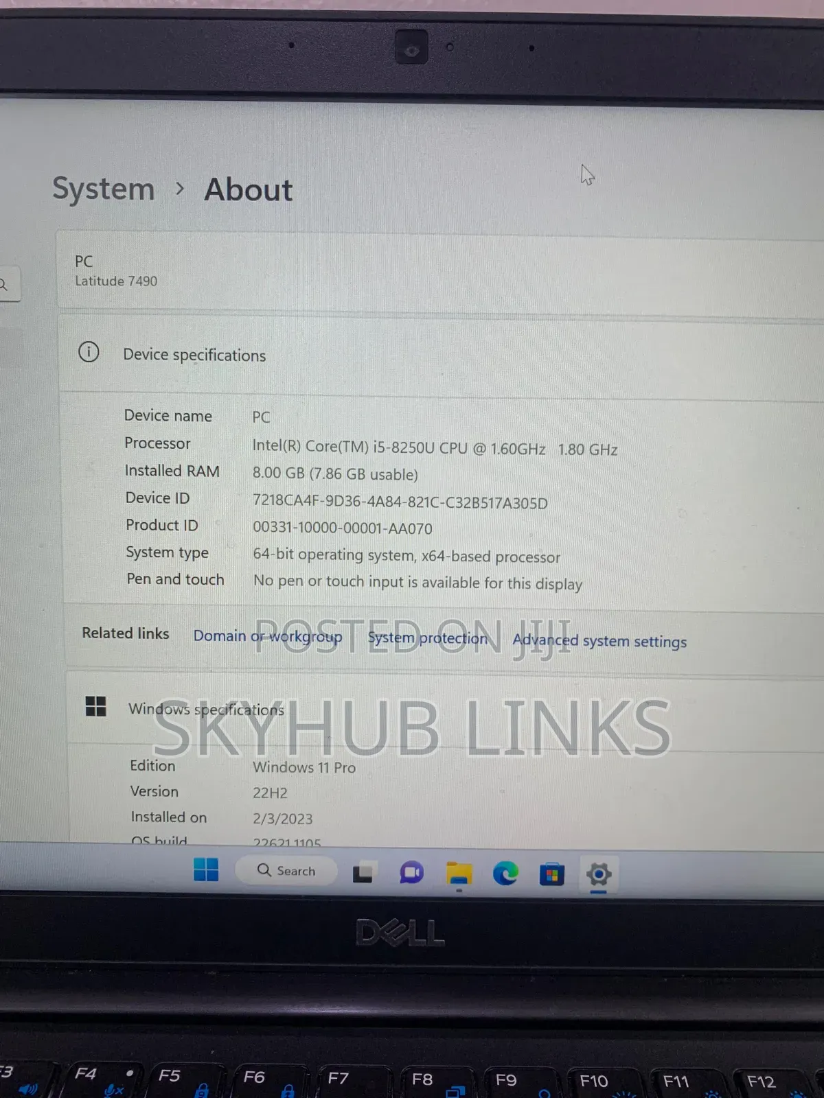 Laptop Dell Latitude 7490 8GB Intel Core i5 SSD 256GB