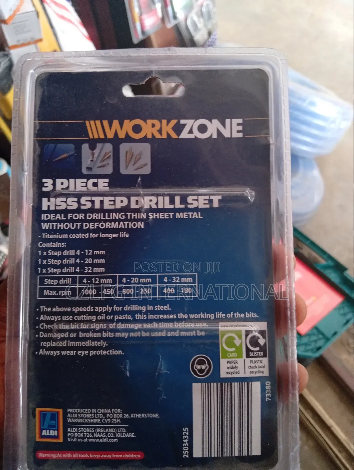 3pcs HSS Step Drill Set