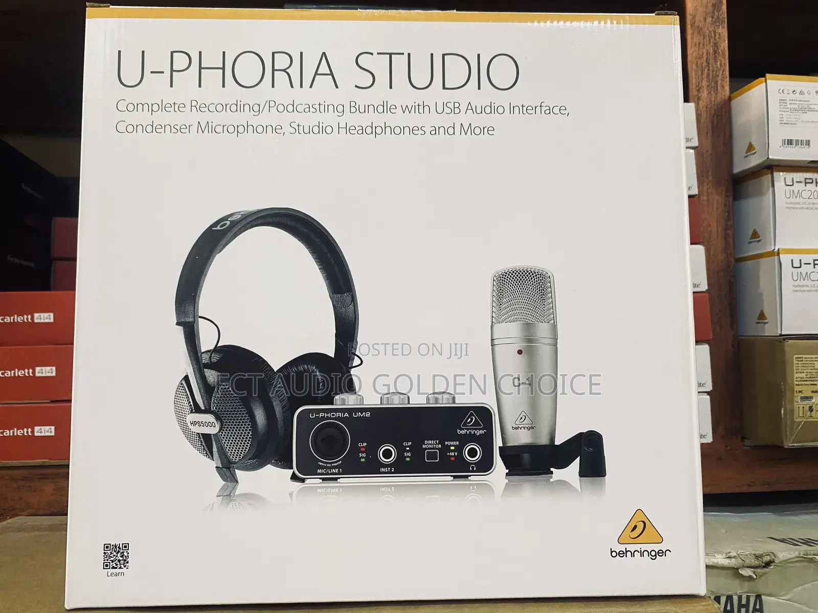 Behringer U-Phoria Studio Bundle – Complete Home Recording Kit