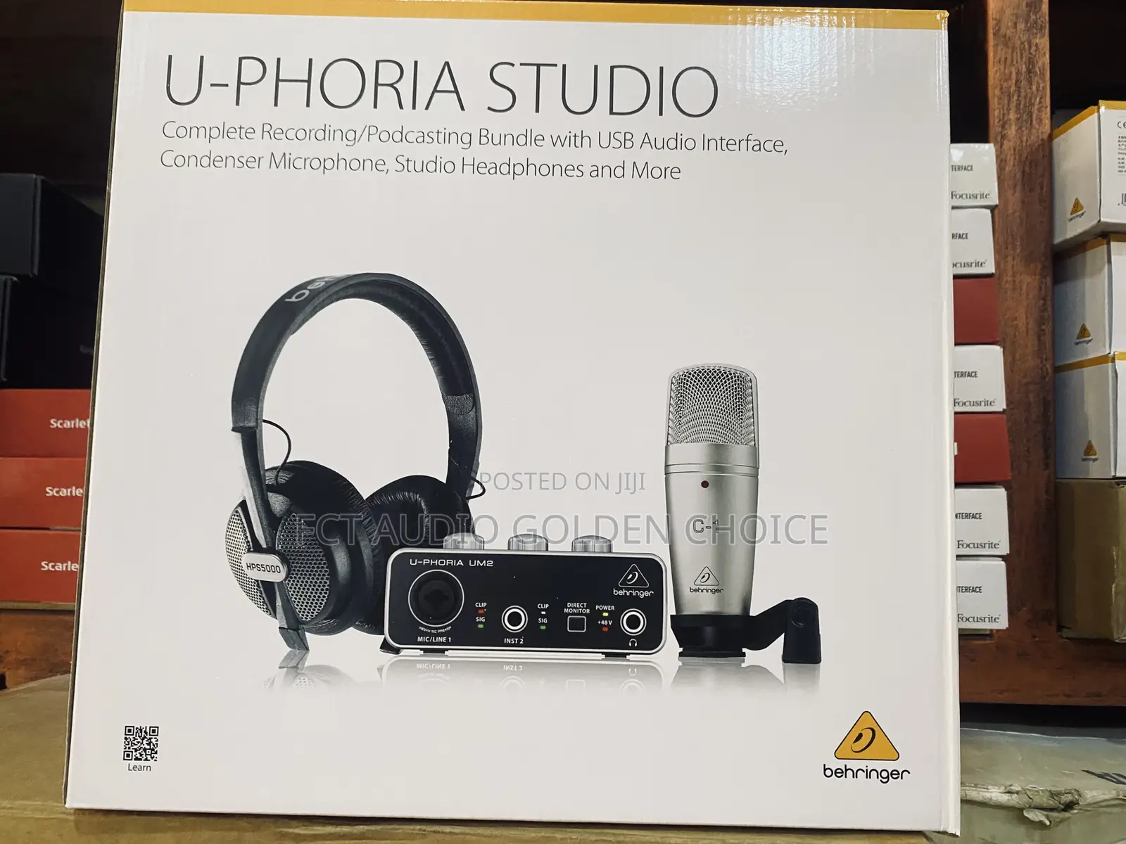 Behringer U-Phoria Studio Bundle – Complete Home Recording Kit