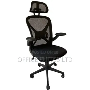 White Frame Ergonomic Swivel Chair