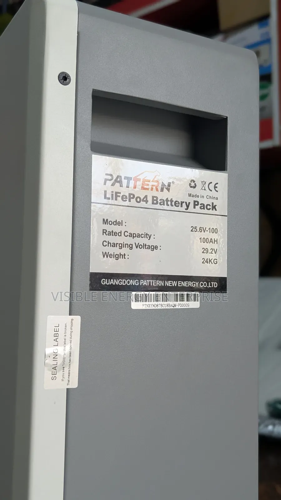 Pattern 2.5kwh 24v Lithium Battery