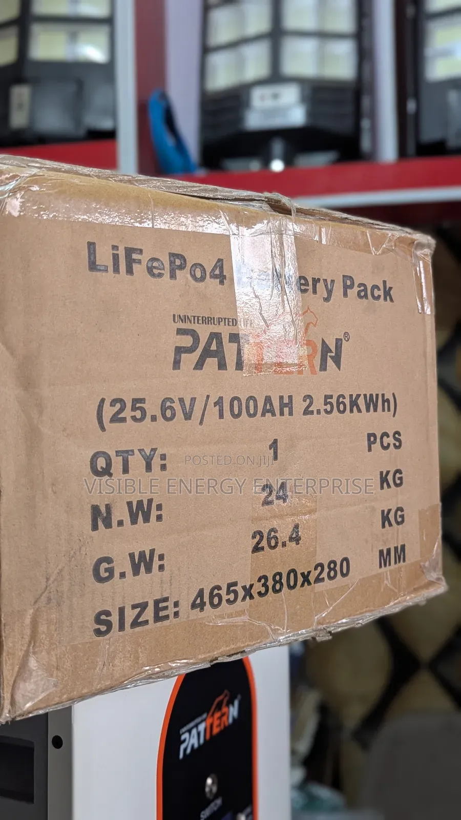 Pattern 2.5kwh 24v Lithium Battery