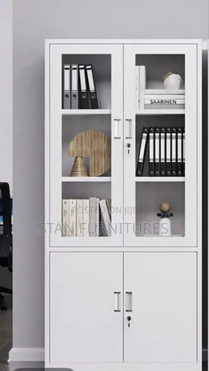 Office Cabinet Metal and Glass