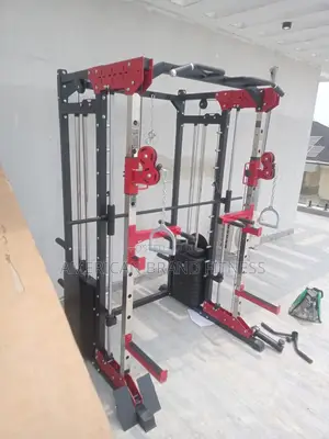 Supermax Pro Commercial Smith Machine With Rack and Cable Crossover