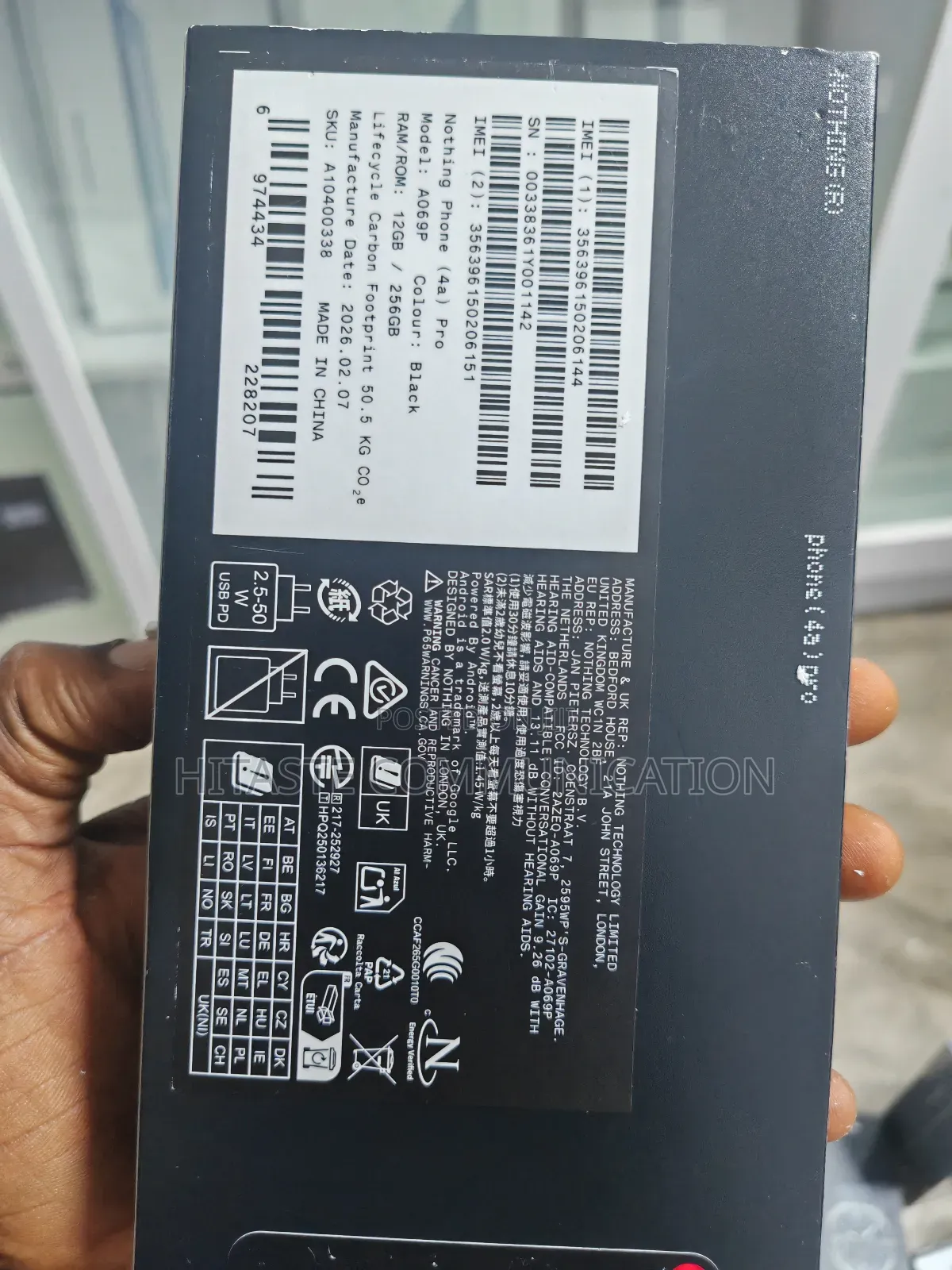 New Nothing Phone 4a Pro 128 GB Black